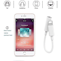 Pikkukuva 5 / 5: Kuulokeadapteri Lisäadapteri 3,5 mm Audio- ja lataussovitin Lisäaudiokaapeli iPhone 7:lle, valkoinen