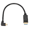 Miniatyrbillede 2 af 2: DP til Minidp Adapter Multifunktion Understøtter 8K 60Hz 4K144Hz Tovejs Transmission Mini DisplayPort Adapter Opadvendt Bøjning