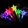 Miniatyrbillede 3 af 4: Lysende Tryllestav Legetøj LED Glow Sticks til Fødselsdag Glødende Fest 35 cm Lang (Farve: Gul)