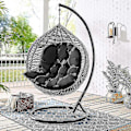 Miniatyrbilde 1 av 5: Hengende Egg Swing Hammock Stol Sete Tykk Pute Puteputer for Hage Innendørs (inkluderer kun setepute)