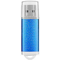 Miniatyrbild 2 av 3: USB-minne Transparent Kåpa Blå Portabel Lagring Minnessticka för PC Tablet 32GB