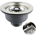 Miniatyrbillede 1 af 5: Vask Kollektion 114mm Rustfrit Stål Køkkenvask Kurve Si Prop Afløb 1\"