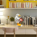 Miniatyrbillede 2 af 5: Stående Muskelgås Statue til Boligindretning Hængende Stativ Bord Skrivebord Ornament Sjovt Soveværelse Dec