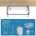 Miniatyrbilde 4 av 5: Akryl Stativ for Mac Mini M4 Under-Skrivebord Veggmontering