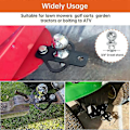 Miniatyrbillede 2 af 4: 3-vejs anhængertræk adapter med bolt til ATV plæneklipper