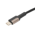 Miniatyrbillede 4 af 5: KUULAA PD Opladningsdatakabel Nylonflettet ledning 100W 5A Superhurtig opladningsledning 2m