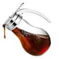 Miniatyrbilde 1 av 5: 14 Oz Glass Sirupdispenser, Dryppfri Glass Sirupflaske kompatibel med Lønnesirup, Honningdispenser, Pannekakemiks eller Sukker