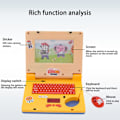 Miniatyrbilde 3 av 4: Beste rabatt - Barne Laptop, Barne Notebook Tidlig Utdanning Leke Simulering Barne Lys Musikk Notebook Tidlig Utdanning Leke