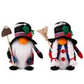 Miniatyrbild 1 av 5: Juldekorationer Ansiktslös Docka Figurin Prydnad Kvast Skyffel Tomte Docka Gåvor Kvinna