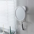 Miniatyrbillede 1 af 5: 360 Graders Roterende Badeværelsesspejl Sugekop Badekar Makeup Spejl Vandtæt Badeværelsesbruser Med Barbermaskineholder (hvid)