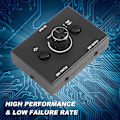 Miniatyrbillede 5 af 5: 3,5 mm Audio Switch, 2 Input 1 Output/1 Input 2 Output Audio Splitter Switch, Audio Switch Box
