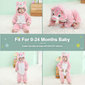 Miniatyrbild 2 av 5: Unisex baby Vinter Höst Flanell Huva Romper Cosplay Jumpsuit Hög kvalitet Cat 2 5 Months