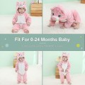Miniatyrbild 2 av 5: Unisex baby Vinter Höst Flanell Huva Romper Cosplay Jumpsuit Hög kvalitet Cat 6 12 Months