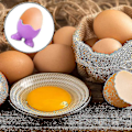 Miniatyrbild 2 av 5: 6 st Ägghållare Kokt Ägg Silikon Äggkopp Äggkoppar Tecknad Kök Kokt Ägghållare För Kök Kokta Ägg Frukost Stapla Och Förvara Äggkoppar/hållare-