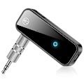 Miniatyrbillede 1 af 5: Bluetooth 5.0 Receiver 3.5mm Interface 2 i 1 AUX Adapter Musik Transmitter Receiver til Computer TV Projektor Højttaler Hovedtelefoner