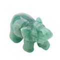 Pikkukuva 4 / 4: 5 cm Luonnon Jade Kaiverrettu Elefantti Kristallihahmo Kodin Sisustus Esine (#03)