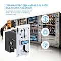 Miniatyrbild 4 av 5: Programmerbar Multi Myntacceptor i Plast Elektronisk Rullande Myntacceptor Väljarmekanism Sidomyntväljare
