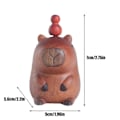 Miniatyrbild 2 av 5: Trä Djur Statyer Miniatyr Trä Capybara Figurin Ornament Handgjord Snidad Hem Konst Staty för