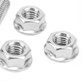 Miniatyrbillede 3 af 5: 12 stk. Cylinderhovedbolt-sæt i rustfrit stål Udstødningsmanifold Bolte Udskiftning til Chevy V8 LSX LS1 LS2 LS3 LS6 LS7