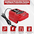 Miniatyrbillede 2 af 5: Erstatnings Mini Oplader til Milwaukee M18 18V Batteri 1/4 Størrelse af For-Original til 48-11-1850 48-11-1840 48-11-1815 EU Stik