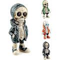 Miniatyrbillede 1 af 5: Seje Skelet Figurer, Mini Resin Figurer, Miniature Skelet Skulptur Resin, Gotisk Resin Memo