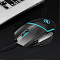 Miniatyrbilde 3 av 3: Kablet Gaming Mus USB Fargerik Belysning Justerbar 6400DPI Datatilbehør