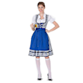 Miniatyrbild 1 av 5: Snabb frakt Kvinnor Tyska Dirndl Klänning Kostymer För bayersk Oktoberfest Halloween Carnival Blue XL
