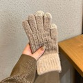 Miniatyrbild 4 av 5: Vinter Touchscreen Stretch Thermal Magic Handskar Varm Ull Stickad Tjock Fleece Style2