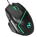 Miniatyrbilde 2 av 3: Kablet Gaming Mus USB Fargerik Belysning Justerbar 6400DPI Datatilbehør