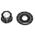 MF A03 Potentiometer Räfflade Rattar Volymkontrolllock Digital Skalplatta