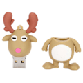 Miniatyrbild 1 av 3: USB-minne Lättviktigt Portabelt Säkert Pålitligt Utsökt PVC Jul USB-minne 64GB