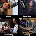 Miniatyrbillede 5 af 5: Højkvalitets Mikrofon Pop Filter Metal Pop Filter Skærm Vindskærm Pop Filter til USB Mikrofon