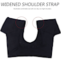 Miniatyrbillede 3 af 5: Vaskbar Svedskjold Vest Åndbar Svedabsorberende Vest Toppe Hurtigtørrende Underarms Armhule Fugtpude Vest til Kvinder Mænd Sort Medium