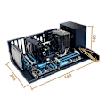 Miniatyrbillede 5 af 5: Åbent Computer Kabinet Dual-Way Server E-ATX/ATX Bundkort (ATX)