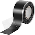 Pikkukuva 1 / 5: 1x 3m itsesulautuva (itsekiinnittyvä) silikoniteippi, eristysteippi ja tiivistysteippi (vesi, ilma), 25mm leveä, musta