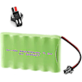 Miniatyrbillede 2 af 5: Genopladelig batteri 7.2v 2400mah Ni-mh Aa med Sm-2p 2-polet stik og USB-opladerkabel til RC-lastbiler WG