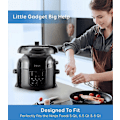 Miniatyrbilde 2 av 5: Silikonlokkholder Silikonlokkholder Trykkoker Tilbehør Kompatibel med Air Fryers 5qt, 6.5qt og 8qt