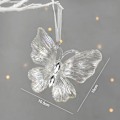 Miniatyrbild 1 av 5: Akryl julgran Hängande prydnader Älg Ängel Docka Klockhänge 2023 God Juldekoration för hem Xmas Nyår 2024 Butterfly