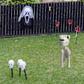 Miniatyrbillede 3 af 4: Crazy Bonez Enhjørning Skelet Figur