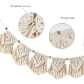 Miniatyrbild 2 av 5: Tofs Vävd Väggbonad Boho Chic Boho Hem Geometrisk Konst Dekor, Vacker Lätt Elegant, 110 x 20cm