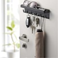 Miniatyrbild 3 av 4: Nyckelhållare för väggkrokar Organizer Hängare Hylla Väggmonterad Svart för Entré Ytterdörr Kök Hall