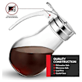 Miniatyrbillede 5 af 5: 414 ml Glas Sirupsdispenser, Drypfri Glas Sirupsflaske kompatibel med Ahornsirup, Honningdispenser, Pandekagemix eller Sukker