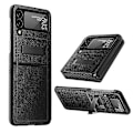 Miniatyrbillede 3 af 3: Ultratankt læder telefoncover kompatibelt med Samsung Galaxy Z Flip 3 5g