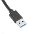 Miniatyrbilde 3 av 3: USB 3.0 4-port hub 5 Gbps høy hastighet 4 i 1 beskyttelsesfunksjon USB-splitter for hjemmereiser kontor utendørs