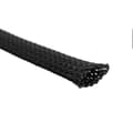 Svart 6mm Expanderbar Flätad PET Kabelskydd Hög Densitet 10m