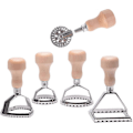 Miniatyrbillede 1 af 4: Ravioli maker med træhåndtag, pizzarulle