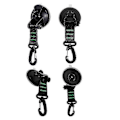 Miniatyrbillede 2 af 5: Multifunktionelle sugekopper til camping med stropper og ring, 4 stk.