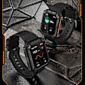 Miniatyrbild 4 av 5: O förstörbar Smartwatch, Robust Taktisk Smartwatch med Pulsmätning Orange
