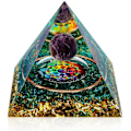 Miniatyrbilde 1 av 5: Pyramide for positiv energi 2.32.3in Orgonittkrystaller Beskyttelseskrystaller Energi Generator for stressreduksjon Healing Meditasjon Tiltrekk rikdom Lykke