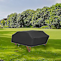 Miniatyrbillede 2 af 4: Vandtæt Picnic Bordovertræk Klassisk Sort Vindtæt Støvtæt Anti-UV Overtræk Til Fester Picnic Og Camping[PB]